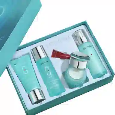 温碧泉 八杯水五件套礼盒 保湿清洁