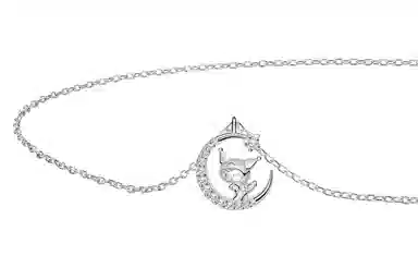 Sanrio Kuromi Star Moon Necklace S925 Silver