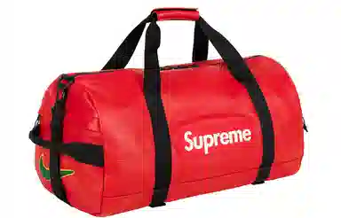 Supreme x Nike FW19 Week 14 Leather Duffle Logo