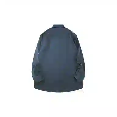 我是大卫 高级感炸街高街韩版宽松休闲时尚百搭长袖衬衫 男款 深绿色