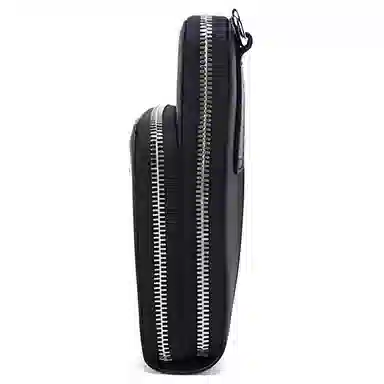 Prada Leather Shoulder Crossbody Waist Bag Black