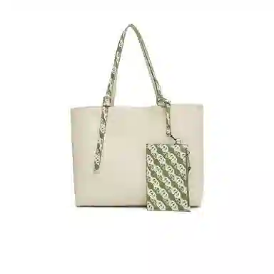 百思图 时尚大容量托特包单肩包女