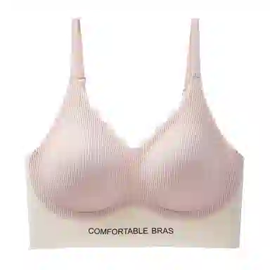 莫代尔 薄款防下垂无痕收副乳聚拢半固定杯美背文胸 女款