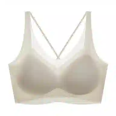 莫代尔 薄款乳胶内衣无痕无钢圈聚拢背心式上托收副乳文胸 女款
