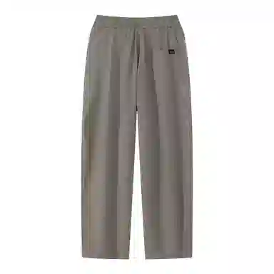 三体 水滴系列 冰丝垂感透气薄款简约基础直筒百搭宽松阔腿纯色美式复古高街潮牌学院风多巴胺学生显瘦时尚休闲裤 男女同款