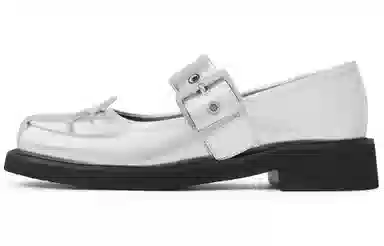 CHARLES&KEITH Mary Jane Silver/Black