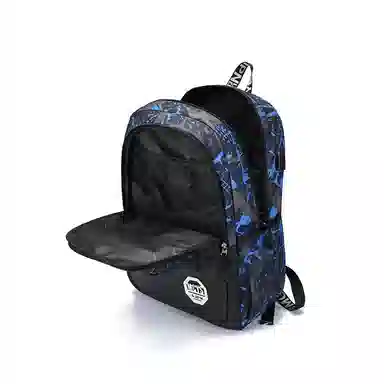 木村耀司 休闲百搭大容量通勤潮流多功能旅游 牛津纺 双肩包书包旅行包电脑包背包 常规 男女同款情侣款 涂鸦/机器人