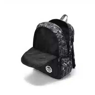 木村耀司 休闲百搭大容量通勤潮流多功能旅游 牛津纺 双肩包书包旅行包电脑包背包 常规 男女同款情侣款 涂鸦/机器人