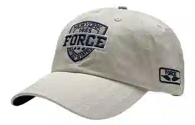 优幽兰 韩版复古字母刺绣大头围显脸小时尚户外防紫外线钓鱼推荐 棉 鸭舌帽 男女同款情侣款