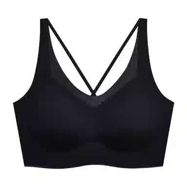 莫代尔 薄款乳胶内衣无痕无钢圈聚拢背心式上托收副乳文胸 女款