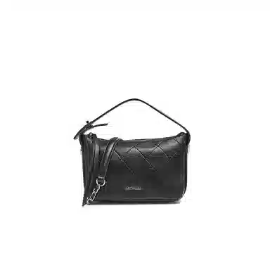 百思图休闲简约时尚小众设计单肩斜挎包女款