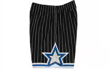 Mitchell & Ness NBA Classic Logo Basketball Pants Black