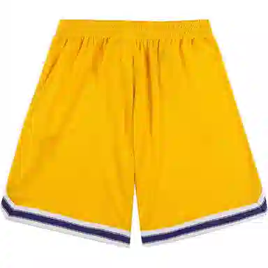 乔丹 休闲运动 薄款 美式透气 五分篮球裤 男女同款 琉璃黄