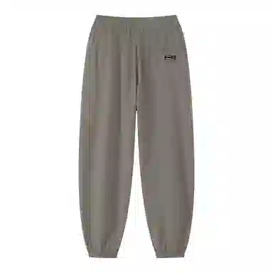 三体 水滴系列 冰丝显瘦垂感简约基础百搭宽松阔腿纯色松紧系绳束脚美式复古高街潮牌透气薄款日常学生多巴胺休闲裤 男女同款