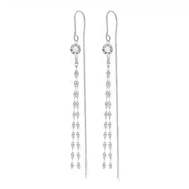 恋朵 流苏长款个性显瘦 足银 耳环 女款