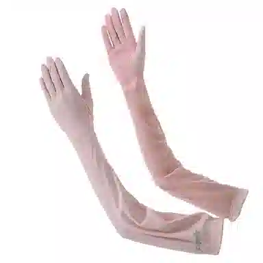 浪莎 夏季防紫外线遮阳透气薄款手套护袖一体开车骑行练车冰袖 防晒袖 女款