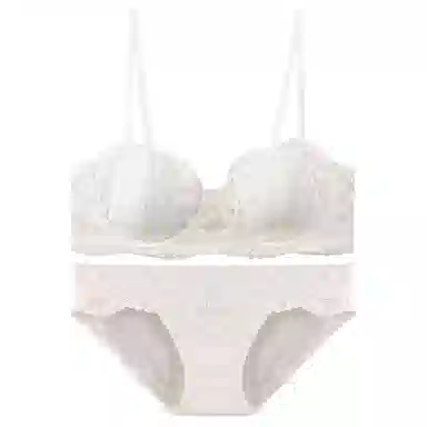 内在密码 文胸系列 防滑半杯蕾丝聚拢文胸合身内衣裤套装 女款