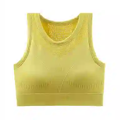 欧迪芬 透气速干轻薄贴身侧收美背自带胸垫运动背心 女款