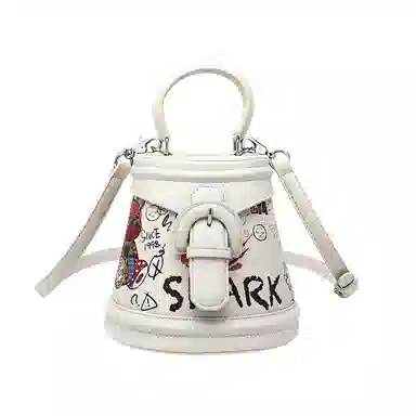 MINLUBAOLUO Casual PU Shoulder Bag White