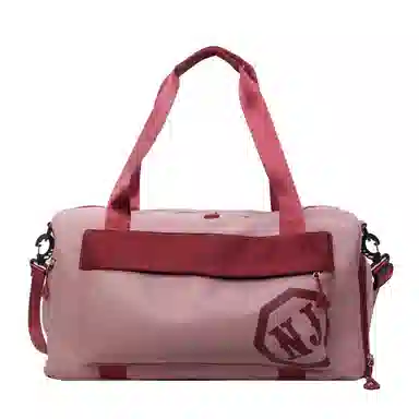 行途 大容量拼色设计 织物 手提健身包 大号 男女同款情侣款 黑色/米白色/蓝色/粉色/卡其色