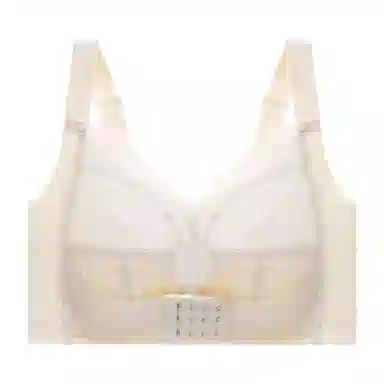 欧迪芬 前扣承托大胸显小侧收美背轻薄透气蕾丝文胸 女款