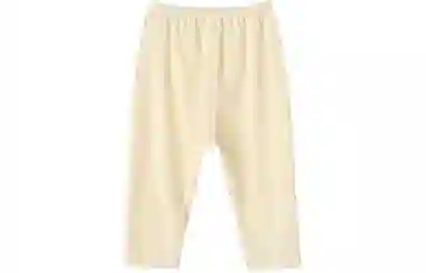 中小童款 英氏 舒适百搭松紧腰保暖裤 清新黄