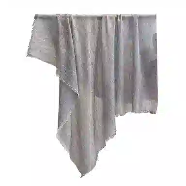 杭丝路 薄款三角围脖大方巾空调房 羊毛 丝巾 女款 浅驼色