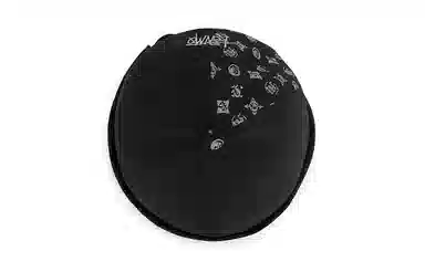 【赠礼盒包装】 肯默 老花瓜皮帽无檐地主 棉 贝雷帽 男女同款情侣款 黑色