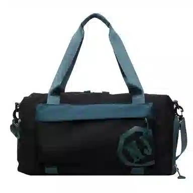 行途 大容量拼色设计 织物 手提健身包 大号 男女同款情侣款 黑色/米白色/蓝色/粉色/卡其色