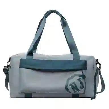 行途 大容量拼色设计 织物 手提健身包 大号 男女同款情侣款 黑色/米白色/蓝色/粉色/卡其色