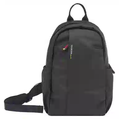 意尔康 轻便运动 织物 胸包 中号 男款 黑色