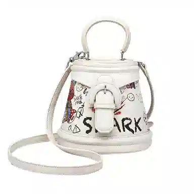 MINLUBAOLUO Casual PU Shoulder Bag White