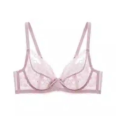 曼妮芬 蕾丝大胸显小薄软钢圈大杯文胸 女款