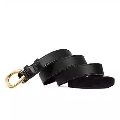 啄木鸟 二层牛皮裤带百搭韩版复古风腰带 皮带 女款