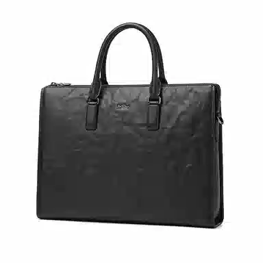 金利来男包 男士公文包真皮商务手提包简约时尚牛皮办公电脑包