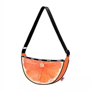 完美款款  夏日水果小众文艺休闲通勤防水百搭单肩斜挎布包胸包