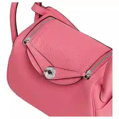 HERMES Lindy II mini Clemence 8W Rose Azalee