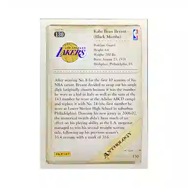 PANINI 2012-13Kobe Anthology130 2006-07824