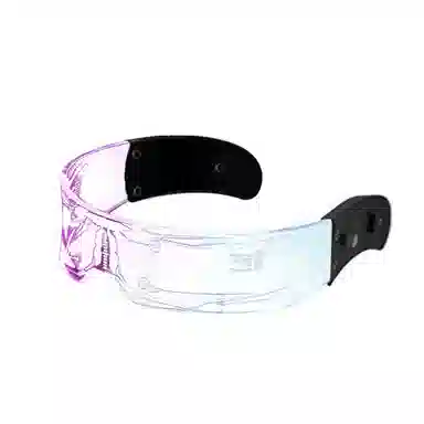 一点潮玩 赛博朋克透明发光眼镜 未来科技炫酷 智能玩具