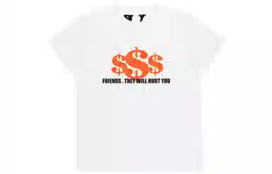 VLONE Logo Tee Cream Orange