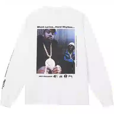 Stussy FW21 Move The Crowd Ls Tee White T