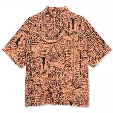 Polar Skate Co Bowling Shirt Orange