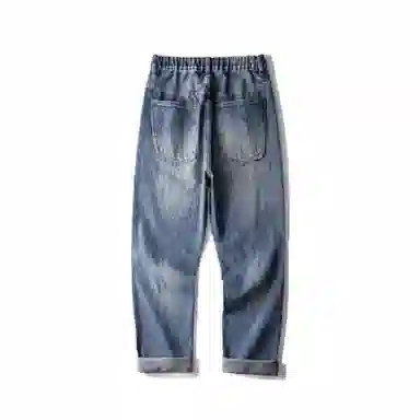 KGK Vintage Loose Straight Jeans Blue