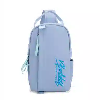 巴布豆 休闲百搭简约时尚 尼龙 胸包 常规 男女同款情侣款 浅蓝/紫色/粉色/黑色