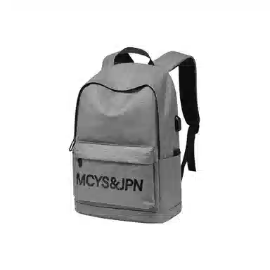 木村耀司 休闲运动简约百搭大容量通勤潮流多功能旅游运动多口袋 牛津纺 电脑包旅行包书背包双肩包 常规 男款 黑色/灰色