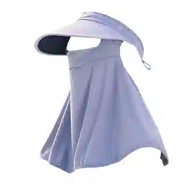 撞青春 防紫外线遮阳护颈面罩可拆卸便携透气 涤纶 防晒帽 男女同款情侣款