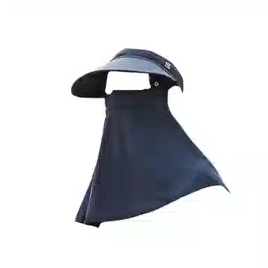 撞青春 防紫外线遮阳护颈面罩可拆卸便携透气 涤纶 防晒帽 男女同款情侣款