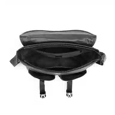 Mashalanti PVC Messenger Bag Black