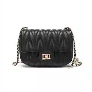 Red Dragonfly Quilted Leather Bag