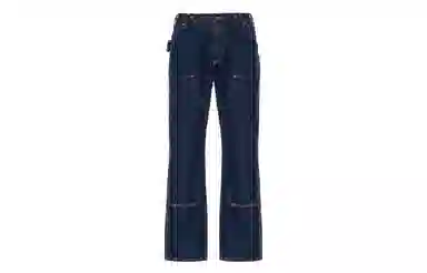 Carhartt 103890 RUGGED FLEX HEAVYWEIGHT DOUBLE-FRONT UTILITY LOGGER JEAN RELAXED FIT BLUE
